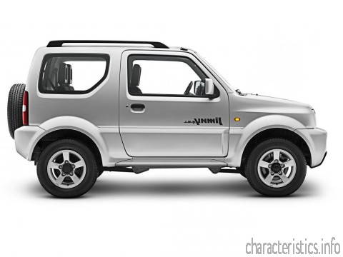 SUZUKI Generasi
 Jimny (3th) 1.3 (85 Hp) 5MT 4WD Karakteristik teknis
